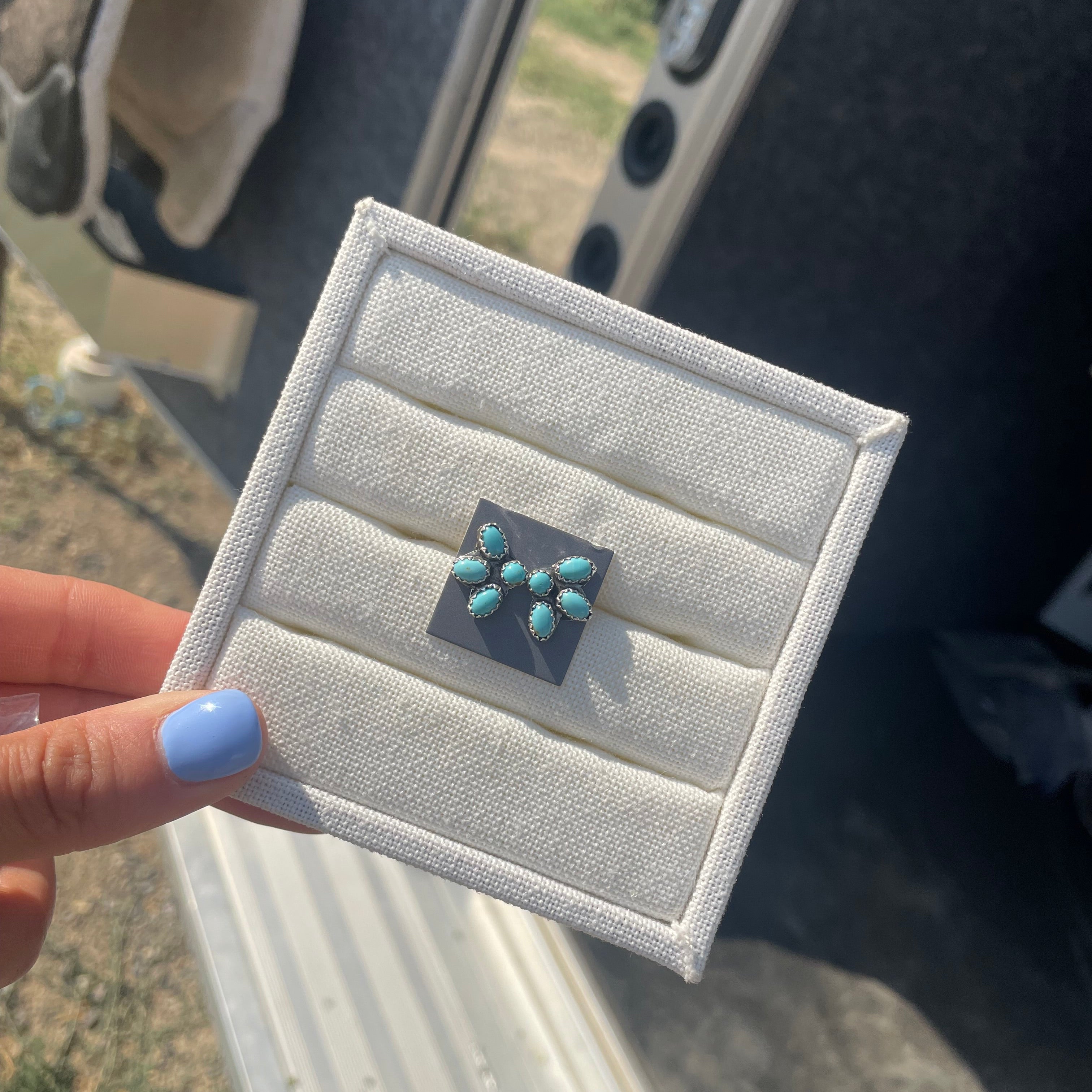 Bluebird Cluster Earrings