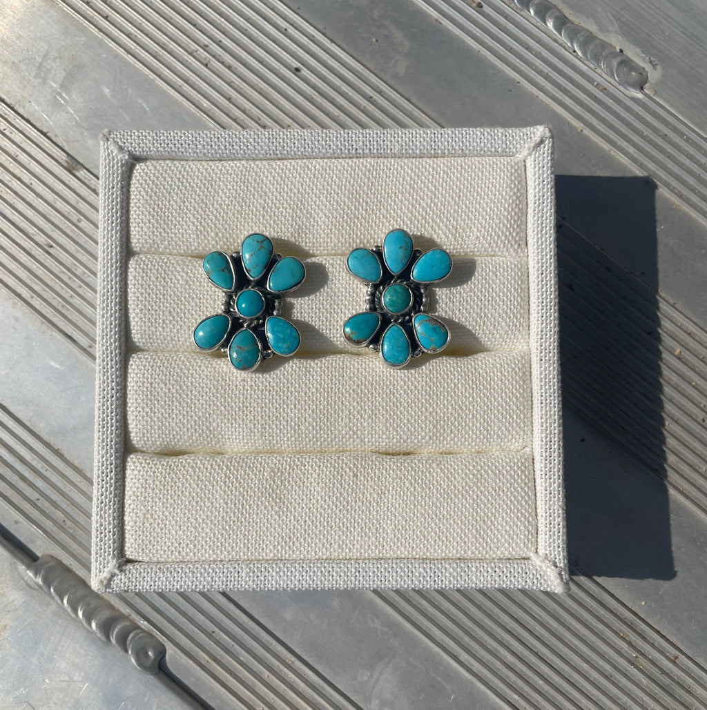 Turquoise Bloom Earrings