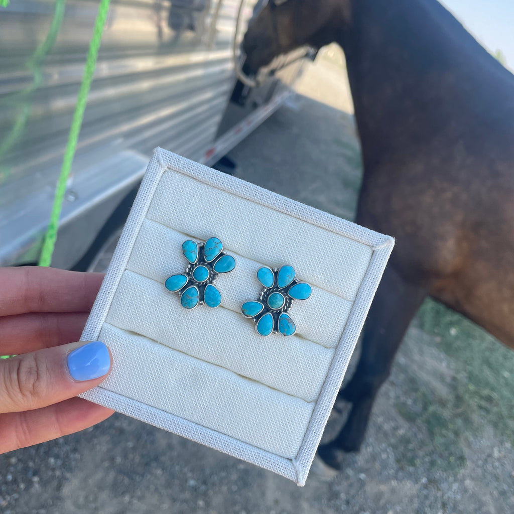 Turquoise Bloom Earrings